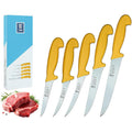 SMI - 5 Pièces Set Couteau Cuisine Solingen Couteau De Chef Acier Inoxydable Couteau Boucher Couteau Viande Couteau à Désosser - Made in Germany : Cuisine et Maison