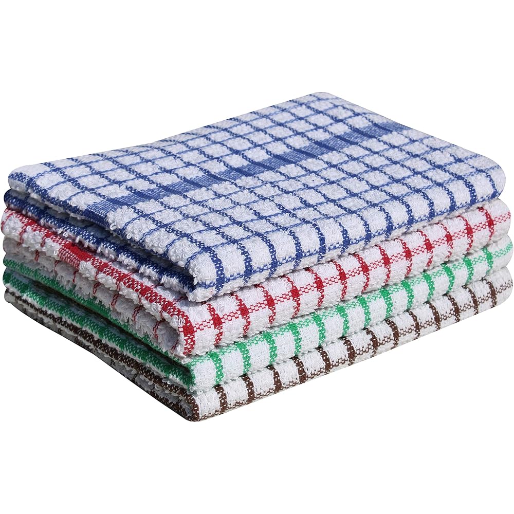 Quick Cleaning Supplies – Lot de 10 grands torchons professionnels en éponge : Cuisine et Maison