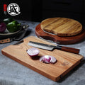 MITSUMOTO SAKARI Planche a Decouper de 40×27×2.5 cm, Planche a Decouper Bois en D'ébène Naturelle, Planche à Découper de Cuisine Professionnelle avec Pieds Antidérapants : Cuisine et Maison