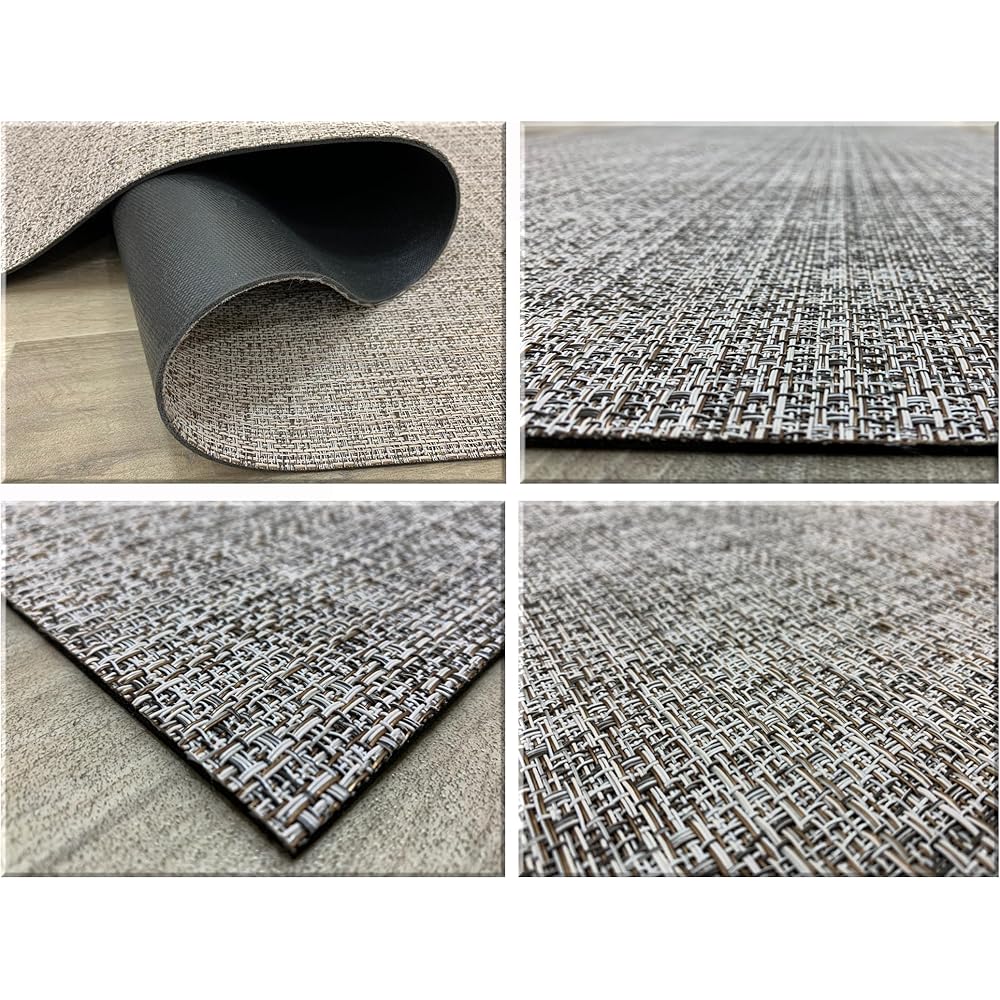 Tadi &amp; Imperio1979 Tapis en Vinyle tressé 60 x 400 cm - Tapis en Vinyle - Tapis extérieur - Tapis de Cuisine - Tapis Vinyle Cuisine - Tapis Salon - Tapis d'entrée : Cuisine et Maison