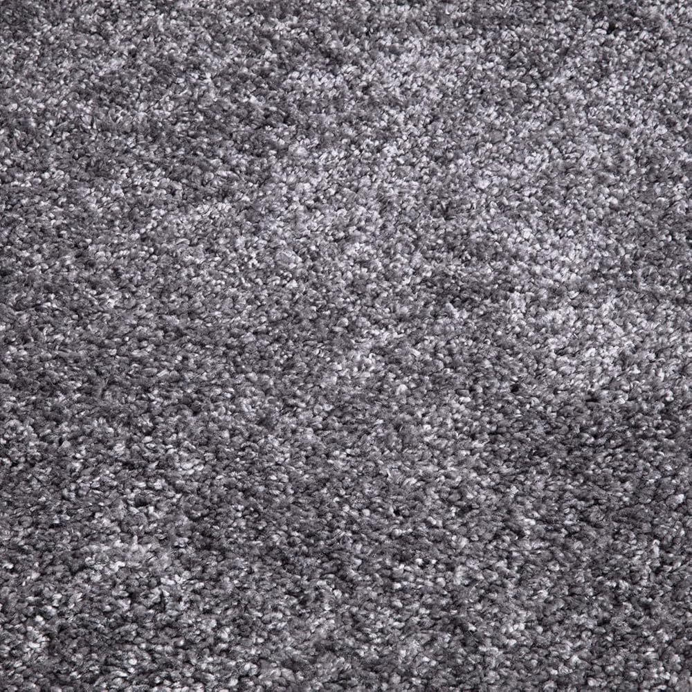 carpet city Shaggy Tapis de salon, à poils longs, motif uni, anthracite, 160 x 230 cm, doux et moelleux, moderne, convient également à la chambre à coucher : Cuisine et Maison