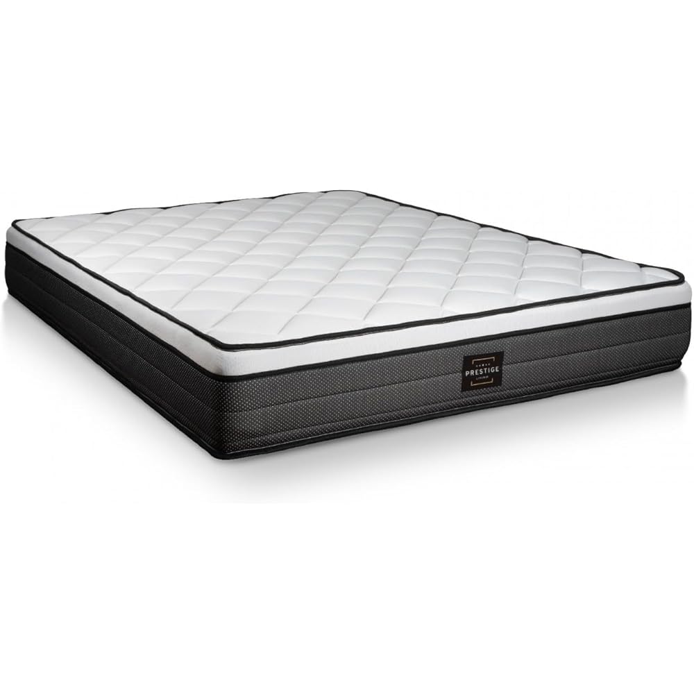 Prestige literie Matelas Suite 140x190 Ressorts ensachés, mémoire de Forme 5 Zones | Epaisseur : 26 cm | Confort : Equilibré : Cuisine et Maison