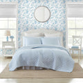 Laura Ashley - Parure de lit Super Douce avec taie d'oreiller Assortie, décoration d'intérieur décontractée (Oxford rayé Bleu, très Grand lit) : Cuisine et Maison