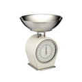 LIVING NOSTALGIA Kitchencraft Balance de Cuisine Mécanique, 4 Kg - Crème Antique : Cuisine et Maison