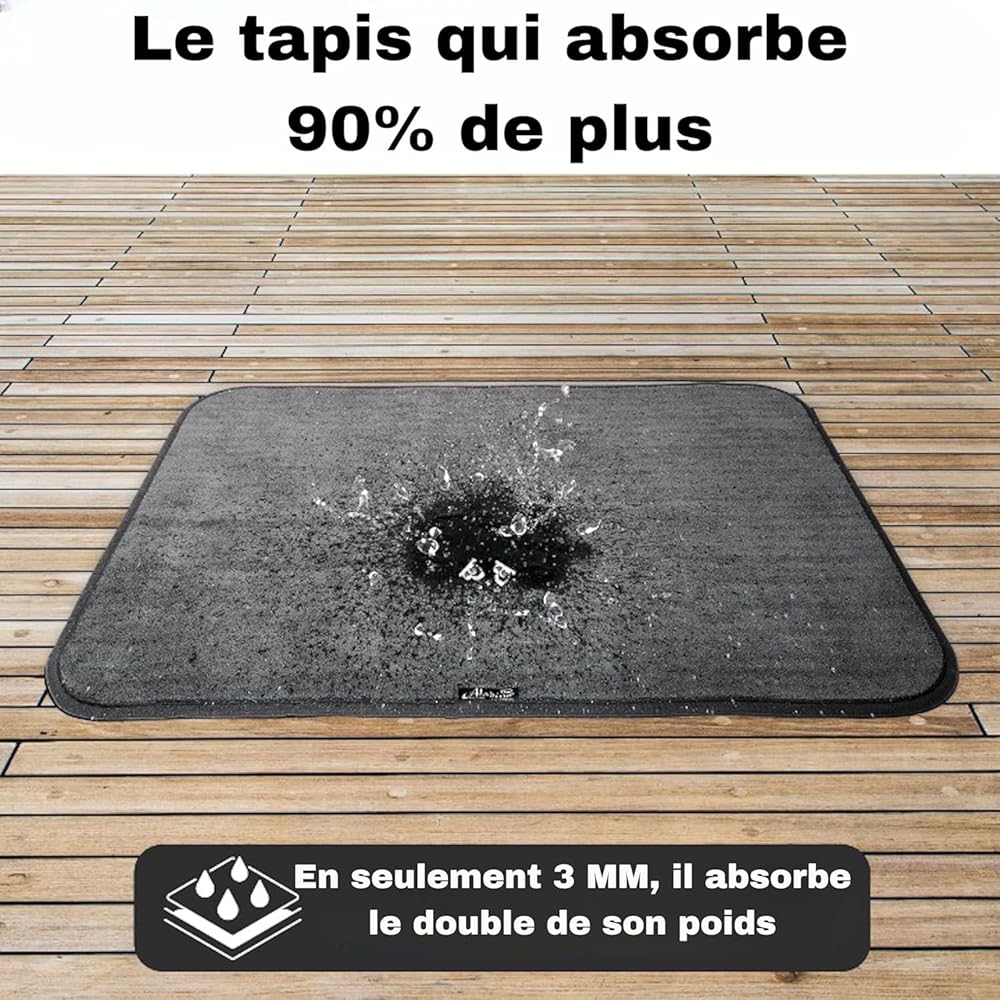 Aladino il tappeto Magico® - L'Original Tapis d'Entrée Extérieur et Intérieur, Tapis Antidérapant et Lavable en Machine, Tapis Ultra Absorbant, Tapis de Bain,Paillasson Maison et Cuisine,Made In Italy : Cuisine et Maison