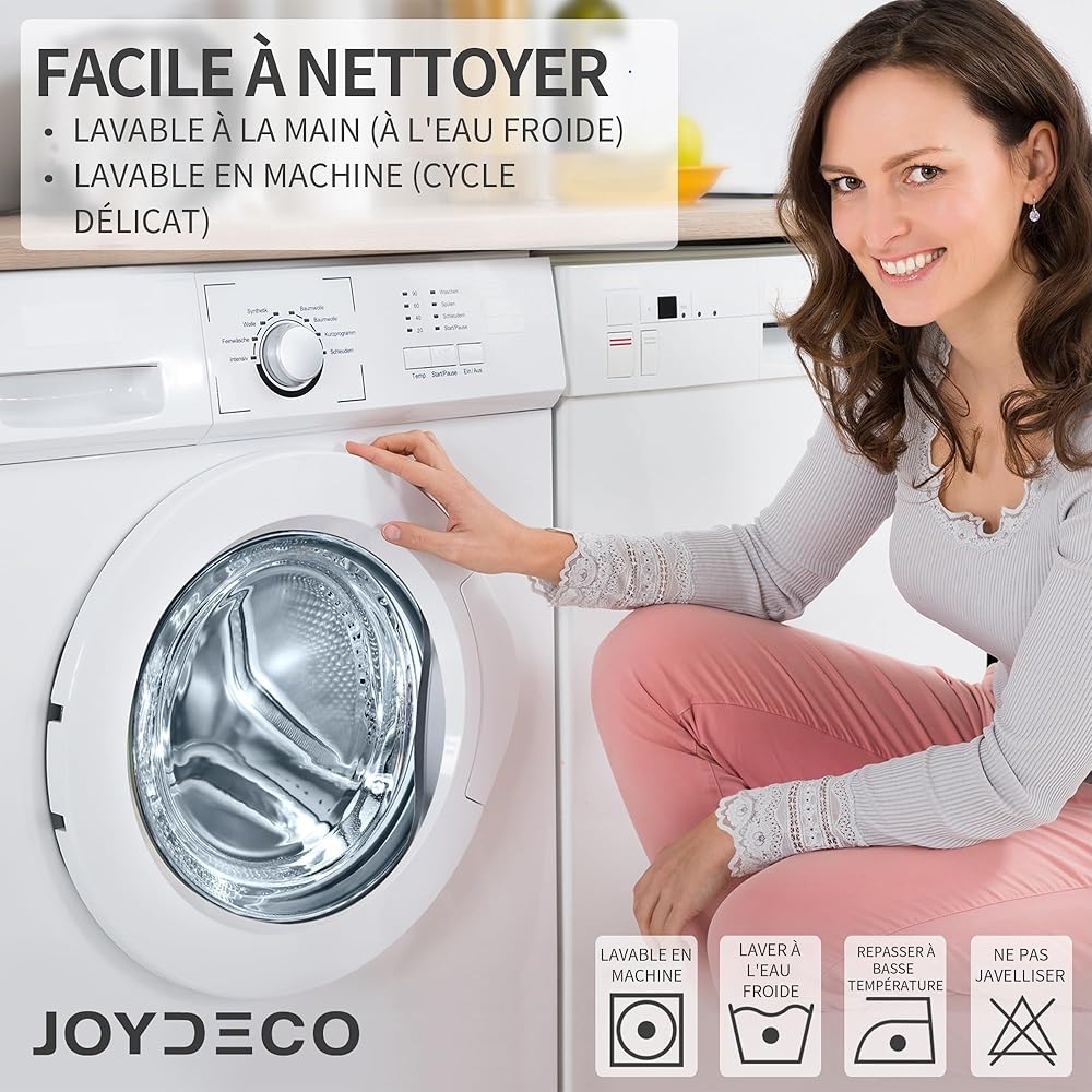 Joydeco Rideau Occultant 2 Pièces L 140 x H 245, Rideau Thermique Isolant Gris Foncé Anti Chaleur Tenture Opaque à Oeillets Isolation Lumiere Anti UV Decoration Chambre Maison Salon Intérieurs : Cuisine et Maison