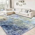 Jiyuhang Tapis de Salon pour Chambre à Coucher - Style Minimaliste - Motif Abstrait Multicolore - Peinture à l'encre - Tapis Traditionnel Chic pour Un Nettoyage Facile - 200 x 300 cm : Bébé et Puériculture