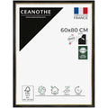 Ceanothe Cadre Photo 60x80 cm Noir Finition Doré Convient au A2 et Affiche Poster Style Baroque Elegant Noble Collection Pandore en Bois FSC Verre Acrylique Incassable Fabriqué en France : Cuisine et Maison