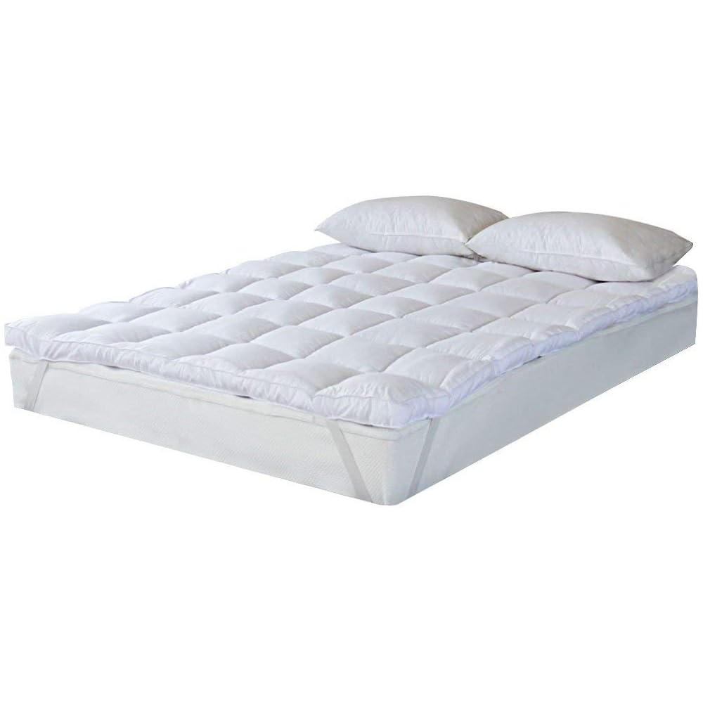 Bedecor Matelas en Polyester Microfibre de Haute qualité, Doux, Anti-Allergique, Facile à Nettoyer, Blanc 140 x 200cm : Cuisine et Maison
