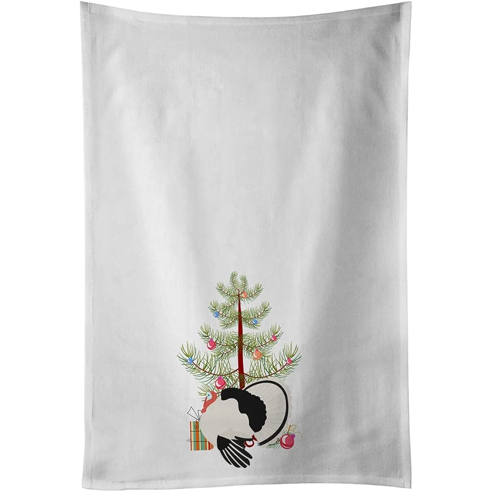 Royal Palm Turkey Lot de 2 torchons de cuisine Motif Noël Blanc : Caroline's Treasures: Cuisine et Maison