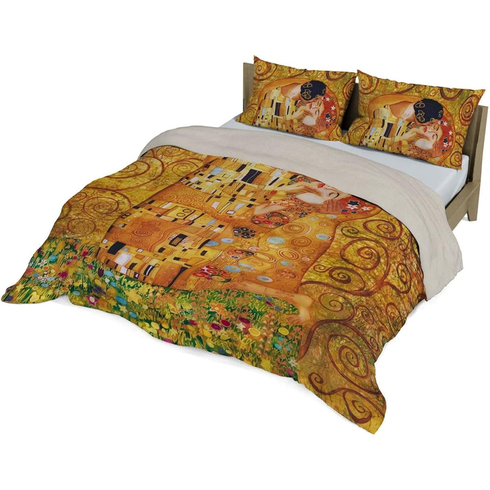Parure de lit 2 personnes 250x200x1 cm Multicolore (Sd04) : Cuisine et Maison