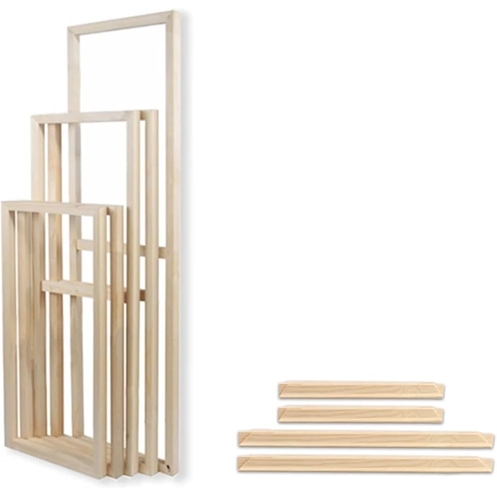 LMDO Cadre sur toile en bois à faire soi-même, accessoires pour impression murale, décoration d'intérieur (largeur 140 cm x 2), hauteur 70 cm : Cuisine et Maison