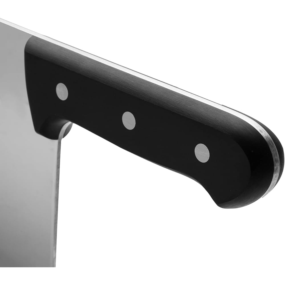 Arcos Couteau de Boucher en Acier Inoxydable Nitrum – Manche en Polyoxyméthylène (POM), Idéal pour Découper – Couleur Noire, Série Universelle : Cuisine et Maison