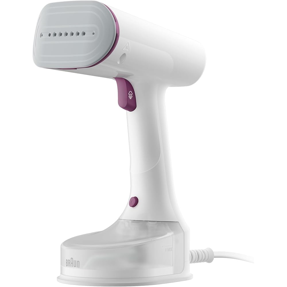 Braun QuickStyle 5 GS5011PU, Tireur Vertical avec Première Plaque au Monde avec Technologie Dual FreeGlide 3D, Chauffage Rapide, Vapeur 22 g/min, Capacité Réservoir 150 ml, 1200 W, Blanc/Violet : Cuisine et Maison