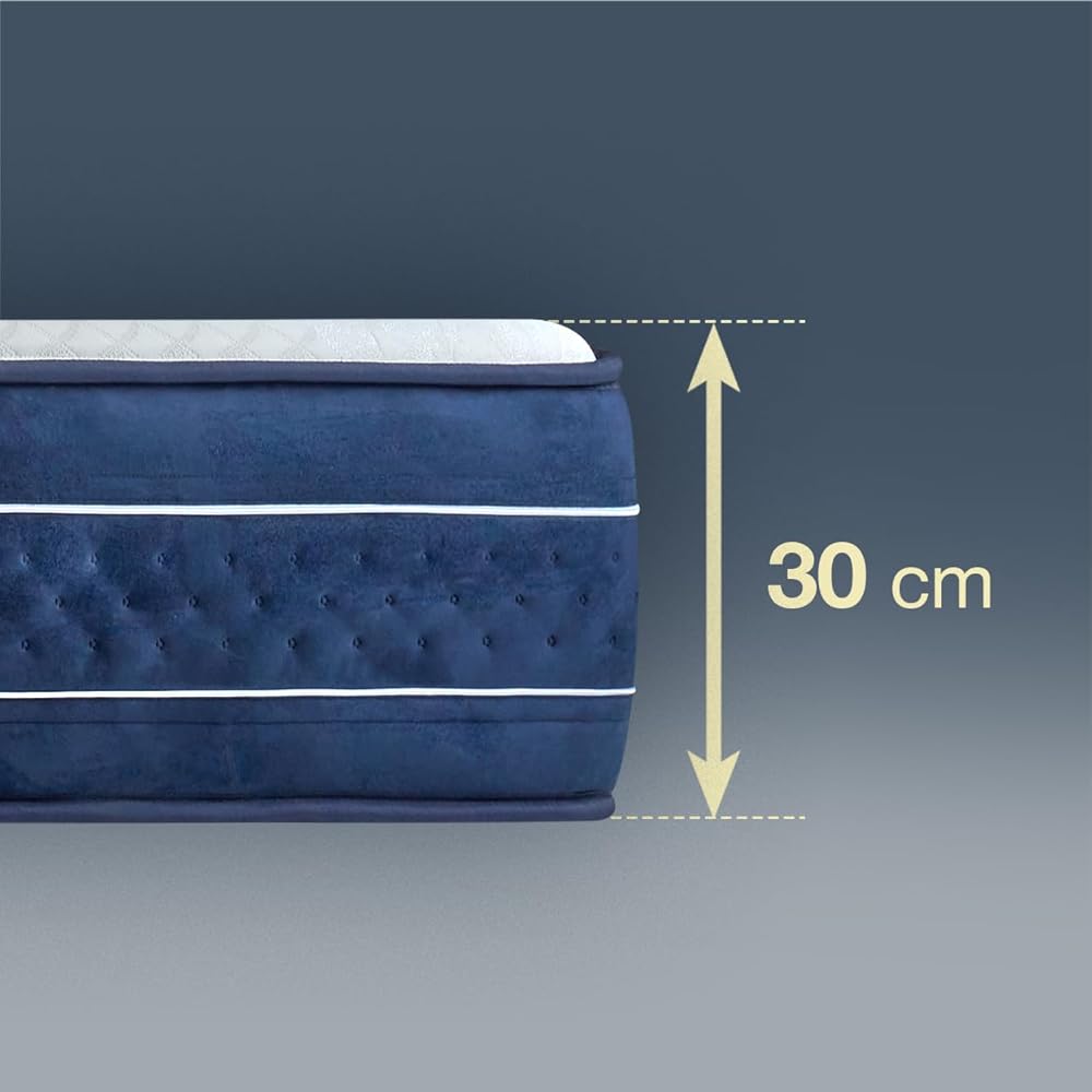 KUO Dream - Matelas LuxDream | Mousse à Mémoire de Forme avec Garnissage Effet Nuage | Épaisseur 30 cm, 140 x 190 cm : Cuisine et Maison