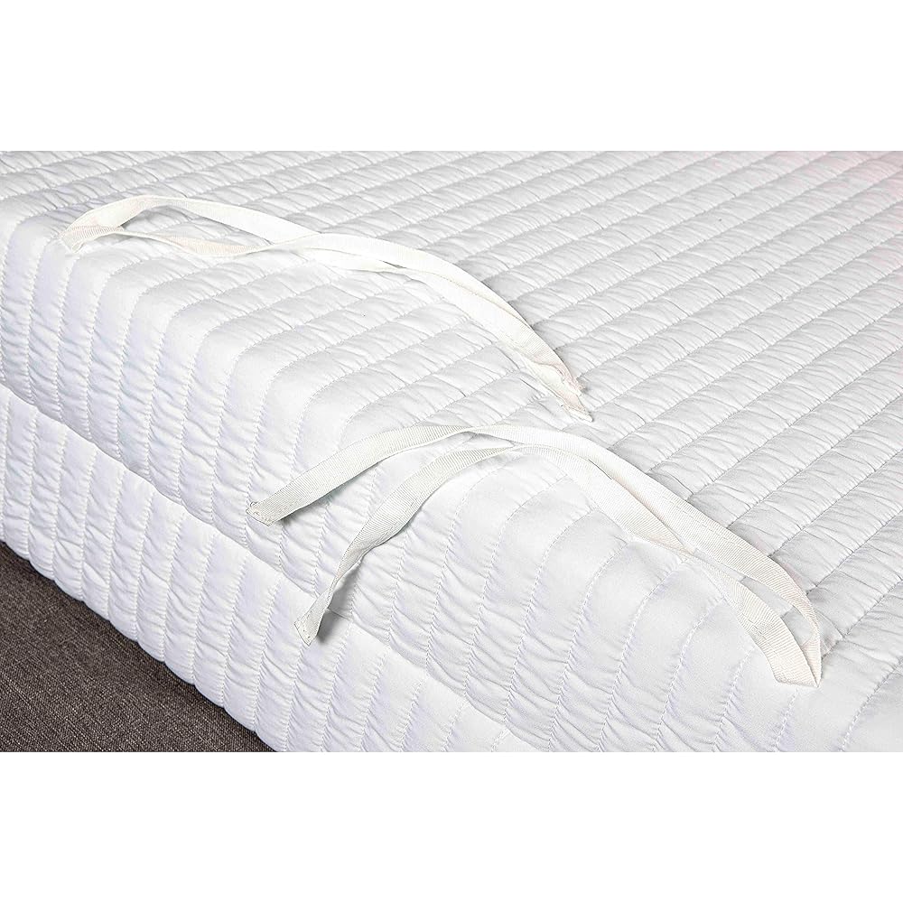 EVERGREENWEB Matelas pour canapé 140x190 cm lit pour Banquette B.Z. 10 cm de Hauteur, revêtement Blanc hypoallergénique, Matelas d'appoint Pliant en Mousse, Bed Sofa : Cuisine et Maison