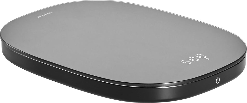 ZWILLING ENFINIGY Balance Digitale avec Écran LCD, Rechargeable via Câble USB, Pèse jusqu’à 10 kg, Noir : Cuisine et Maison