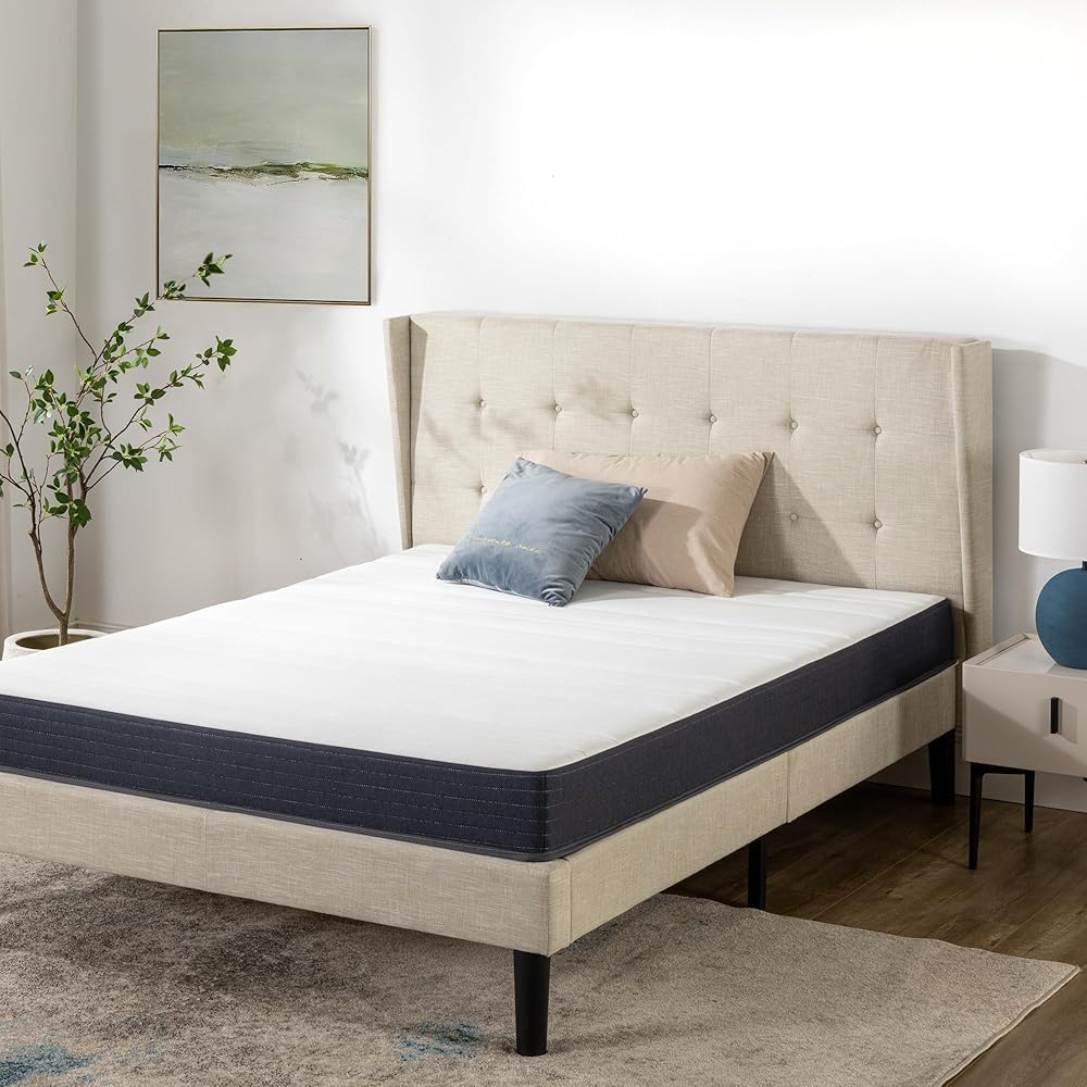 ZINUS Matelas Confort en Mousse, 140 x 190 cm, Hauteur 16 cm, Fermeté Moyenne, Matelas en Boite, OEKO-TEX : Cuisine et Maison