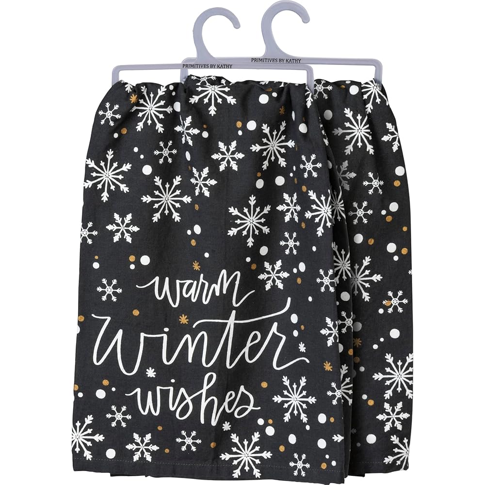 Primitives By Kathy Torchon de cuisine - Wishes d'hiver chaudes - 106803 : Cuisine et Maison