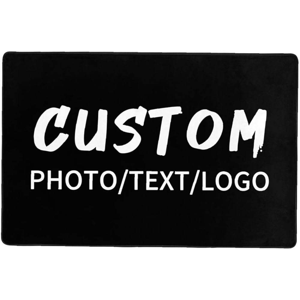 Naispanda Tapis personnalisé avec Image Photo et Logo - Tapis personnalisé antidérapant Lavable - pour Maison, Bureau, Chambre à Coucher, Salon, intérieur et extérieur - 182 x 120 cm : Cuisine et Maison