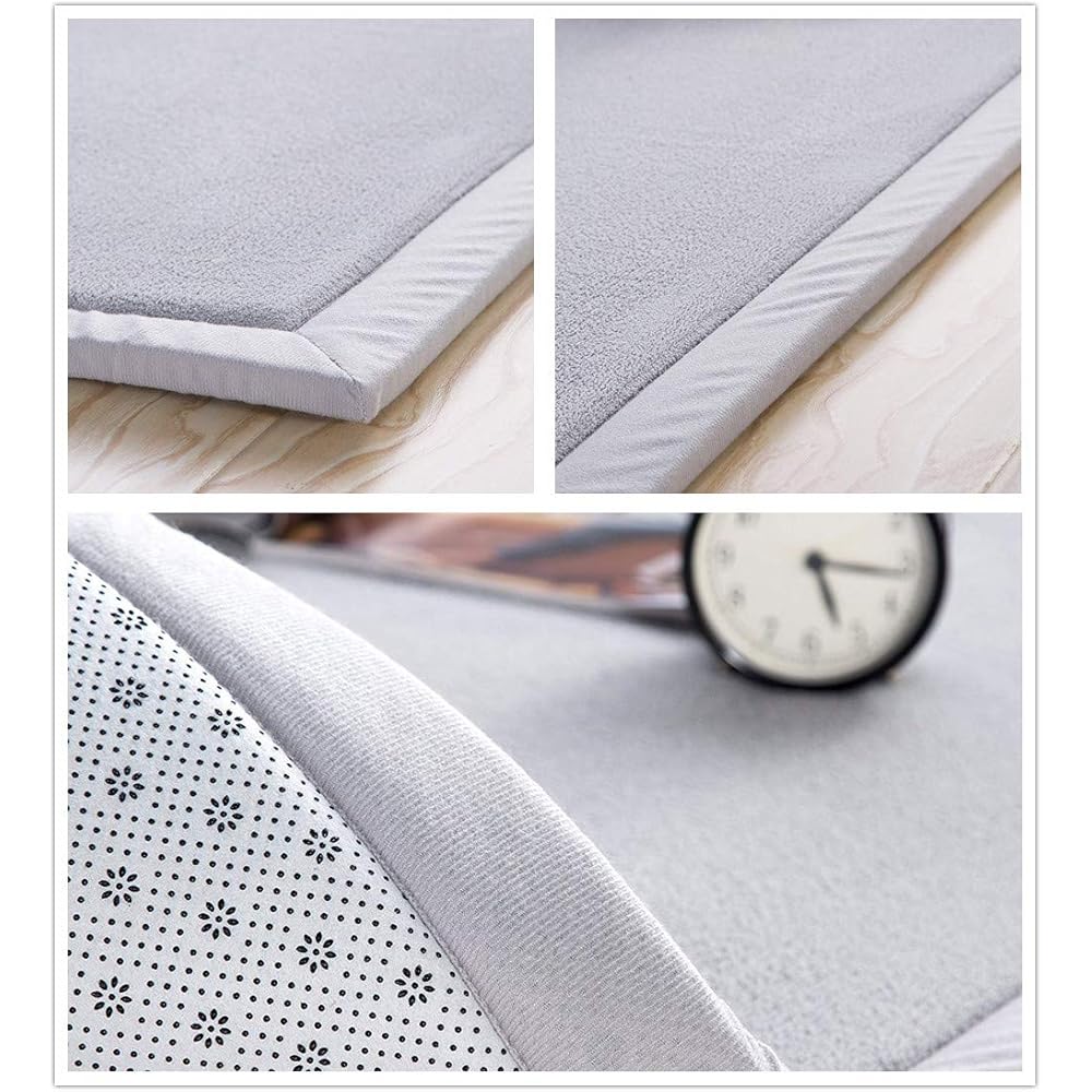 LEHOUR Les Enfants Plein de Velours épaississement de Couverture des Tapis Tapis Enfants antidérapante Tatami pour agrandir Jouer Tapis Salon, la Chambre du bébé, Salon (Gris, 150 * 150CM) : Bébé et Puériculture