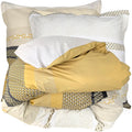 Parure de lit 260x240 cm Percale 100% Coton Marlow Miel 3 pièces : Cuisine et Maison