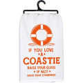 Primitives by Kathy 107835 Love a Coastie Torchon carré Essuie Main 71 cm : Cuisine et Maison