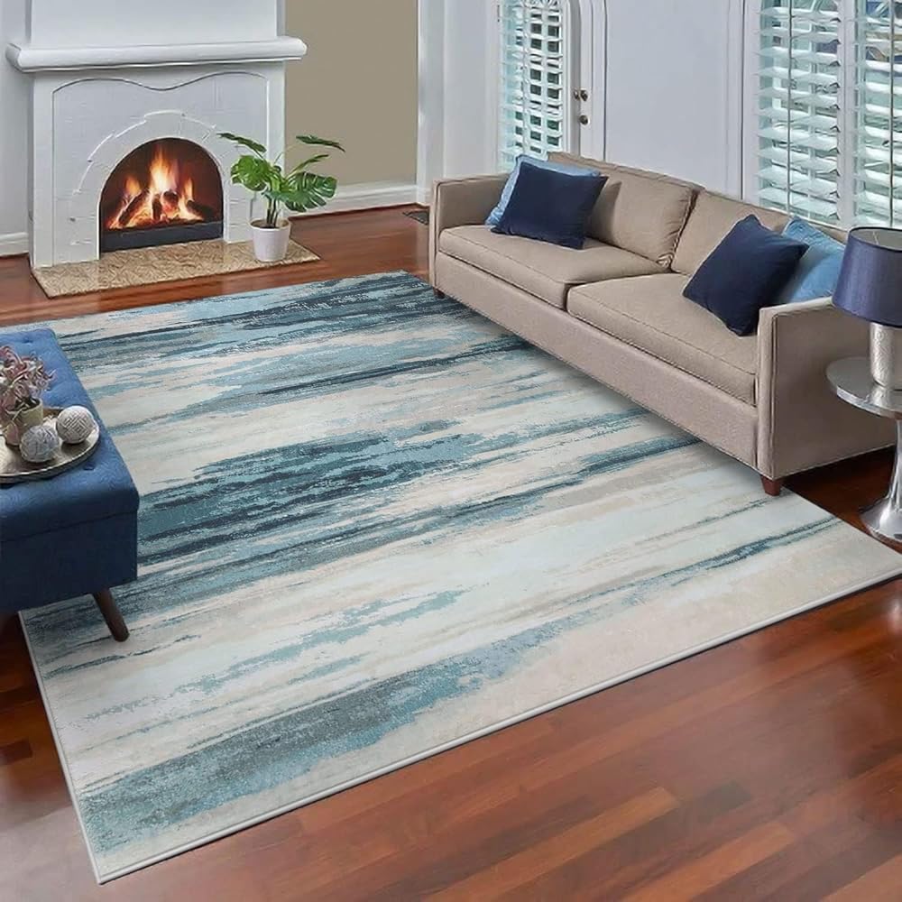 Cinknots Tapis Salon Tapis Chambre Tapis de Salon Tapis Abstraits Modernes Tapis antidérapant pour Salon (Gris10, 200 x 300 cm) : Cuisine et Maison