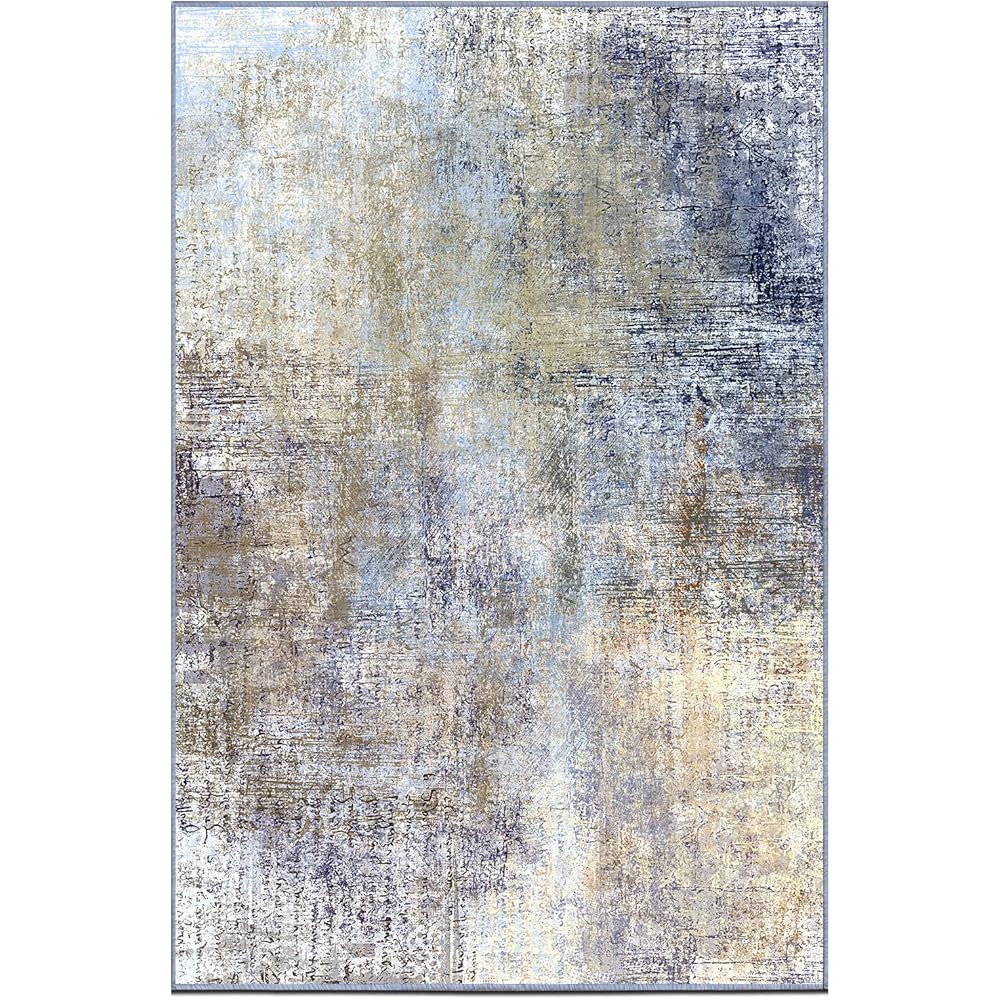 Jiyuhang Tapis de Salon pour Chambre à Coucher - Style Minimaliste - Motif Abstrait Multicolore - Peinture à l'encre - Tapis Traditionnel Chic pour Un Nettoyage Facile - 200 x 300 cm : Bébé et Puériculture