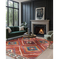 DEFYNEE Tapis de Salon Lavable en Machine 180x270 cm Tapis antidérapant, Tapis de Chambre Style marocain pour Le Salon, l'entrée, la Chambre et la Cuisine, Rouge : Cuisine et Maison