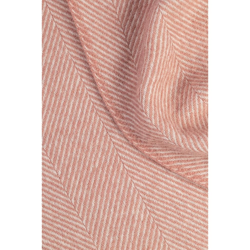 Plaids &amp; Co Couverture en Laine Vierge 100% Nouvelle-Zélande Ökotex 100 (130 x 220 cm) (Nude-Creme) : Cuisine et Maison