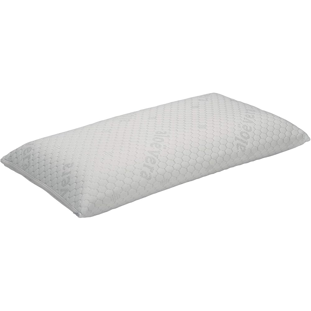 Pikolin Home - Oreiller viscoélastique avec Aloe Vera, fermeté Moyenne, Fil d’Argent et Double taie pour la détente et Le Confort : Cuisine et Maison