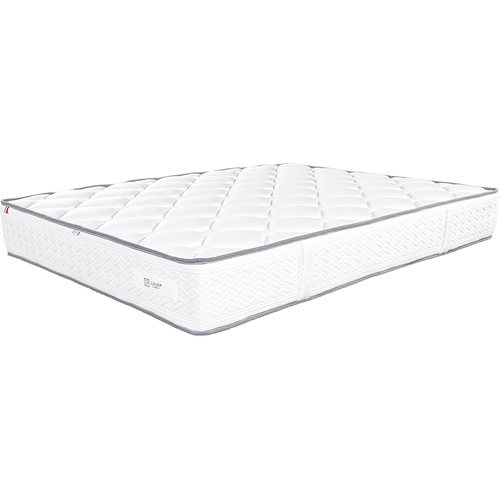 Luxury Literie Matelas 140x190 cm, Iris, 20 cm, mémoire de Forme, Ferme, Face été/Hiver + 2 oreillers + Couette : Cuisine et Maison