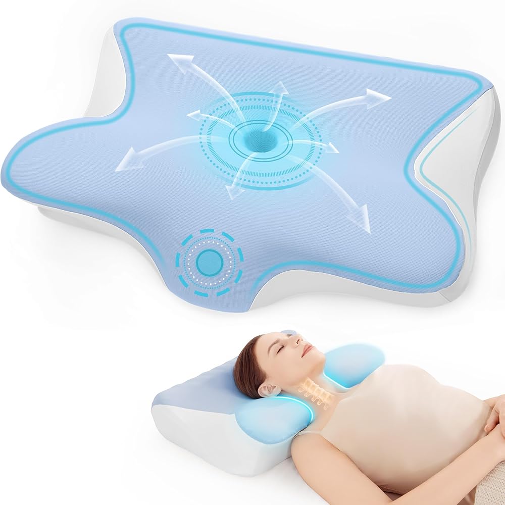 Restnature Coussin orthopédique de soutien de la nuque | Coussin en mousse à mémoire de forme réglable en hauteur pour les personnes dormant sur le côté, le dos et le ventre | Coussin anti-ronflements : Cuisine et Maison