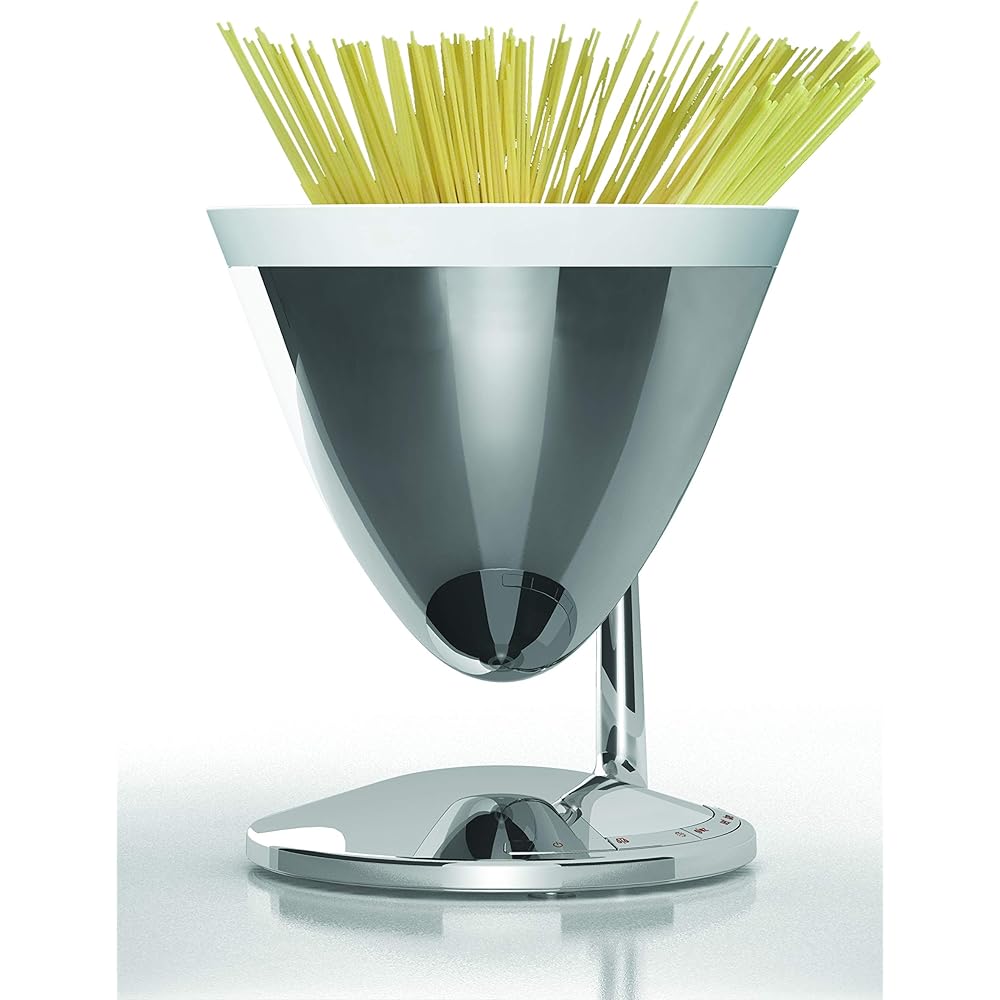 BUGATTI, Uma, Balance de Cuisine Numérique avec Minuteur, Affichage Électronique, Bol de pesée Amovible, Capacité Maximale 3 kg, Design Élégant, Couleur Chrome : Cuisine et Maison