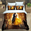 XOYKX 3Pcs Ensemble De Literie Anime La Belle Et La Bête 3D Digital Print Parure De Lit Adultes Housse De Couette Et 2 Taies d'oreiller - Microfibre avec Fermeture Éclair Housse Couette 260X240Cm : Cuisine et Maison