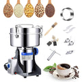 Moulin à Grains électrique, Moulin à épices Super Fin en Acier Inoxydable et Moteur Commercial, pour Herbes/épices/Noix/céréales, avec Protection Contre Les surcharges et arrêt du Couvercle : Cuisine et Maison