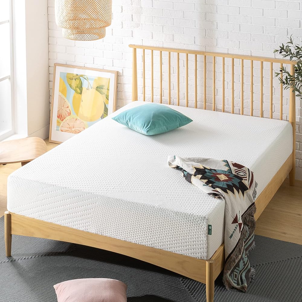 Zinus Matelas 90x190 cm - Hauteur du matelas 20cm - Matelas en mousse de thé vert : Cuisine et Maison