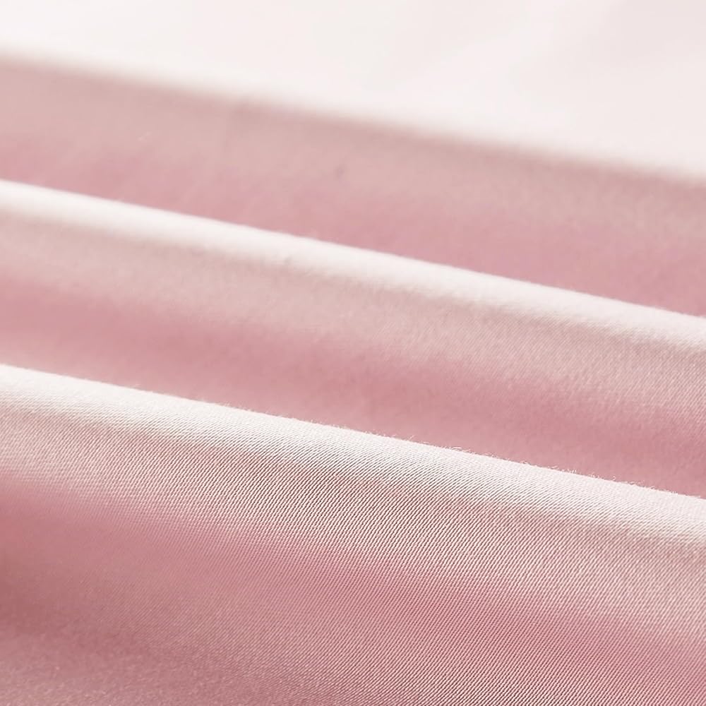 Bambou Housse de Couette 220x240 Rose Parure de lit 220x240 Adulte 2 Personnes Cool Tencel Lyocell Linge de lit Soie Lisse Soyeux Brillant Deluxe Housse de Couette Naturel Bambou avec Fermeture Éclair : Cuisine et Maison