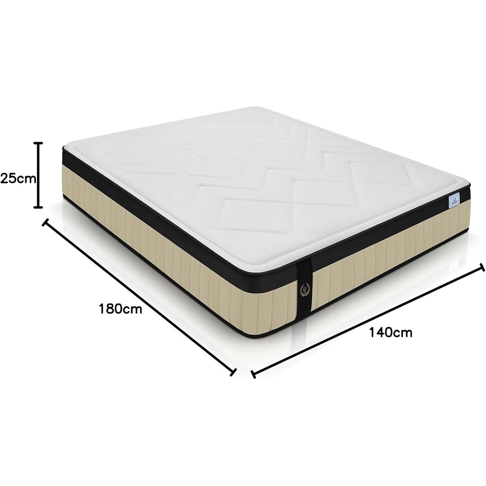 WIN REST Colchon Cesar Matelas, Coton Polyuréthane, 140x180 cm : Cuisine et Maison