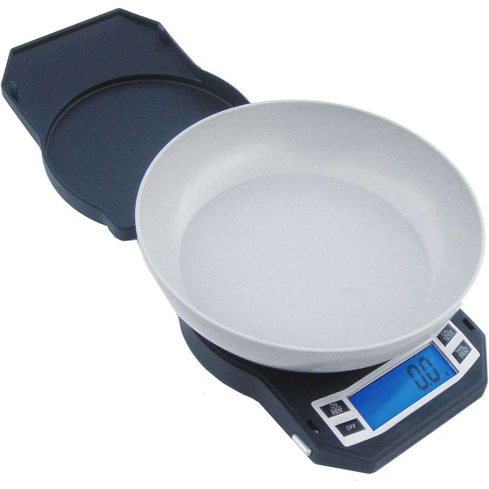 American Weigh Balance et pèse-Personnes Compact Balance numérique avec Bol Amovible, 3000 par 0,1 g : American WeightScales: Cuisine et Maison