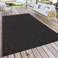 Paco Home Tapis Extérieur pour Terrasse Et Balcon Tapis Cuisine Monochrome Moderne Noir, Dimension:200x280 cm : Cuisine et Maison