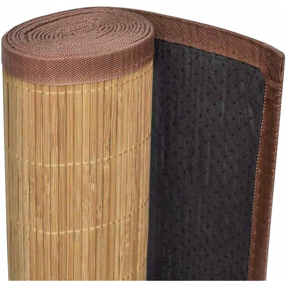 vidaXL Tapis en Bambou 160x230 cm Marron Carpette en Bambou Décor de Salon : Cuisine et Maison