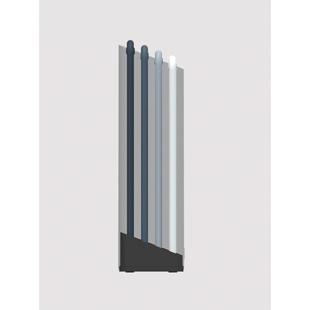 Joseph Joseph Folio - Ensemble de 4 Planches à découper de cuisine en plastique ,avec support de rangement organisé - Grand, Argent/Bleu : Cuisine et Maison