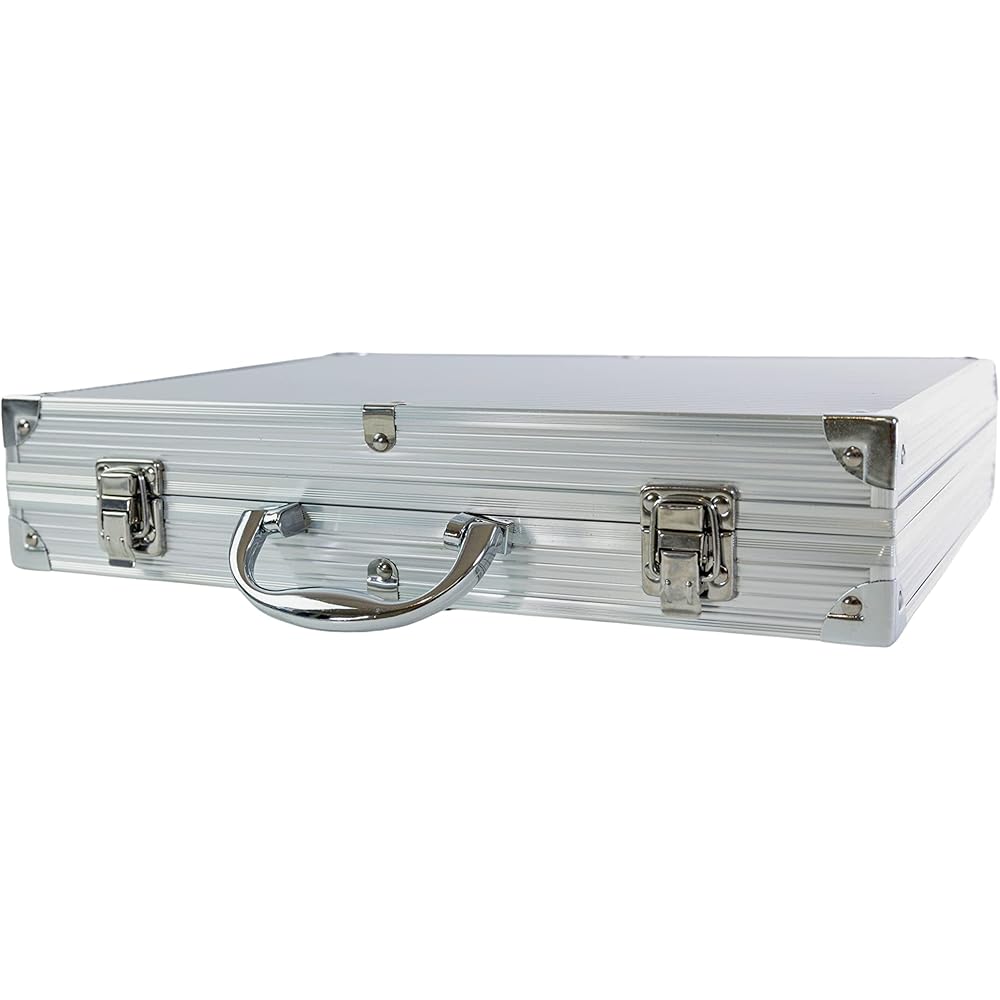 Pradel Excellence - Malette Coutellerie Essentiels 12 Pièces - 8 Couteaux + 1 Fusil d’Affûtage + 1 Fourchette + 1 Paire de Ciseaux + 1 Salière - Acier 3CR14, Revêtement Titane - Boîte Couleur : Cuisine et Maison