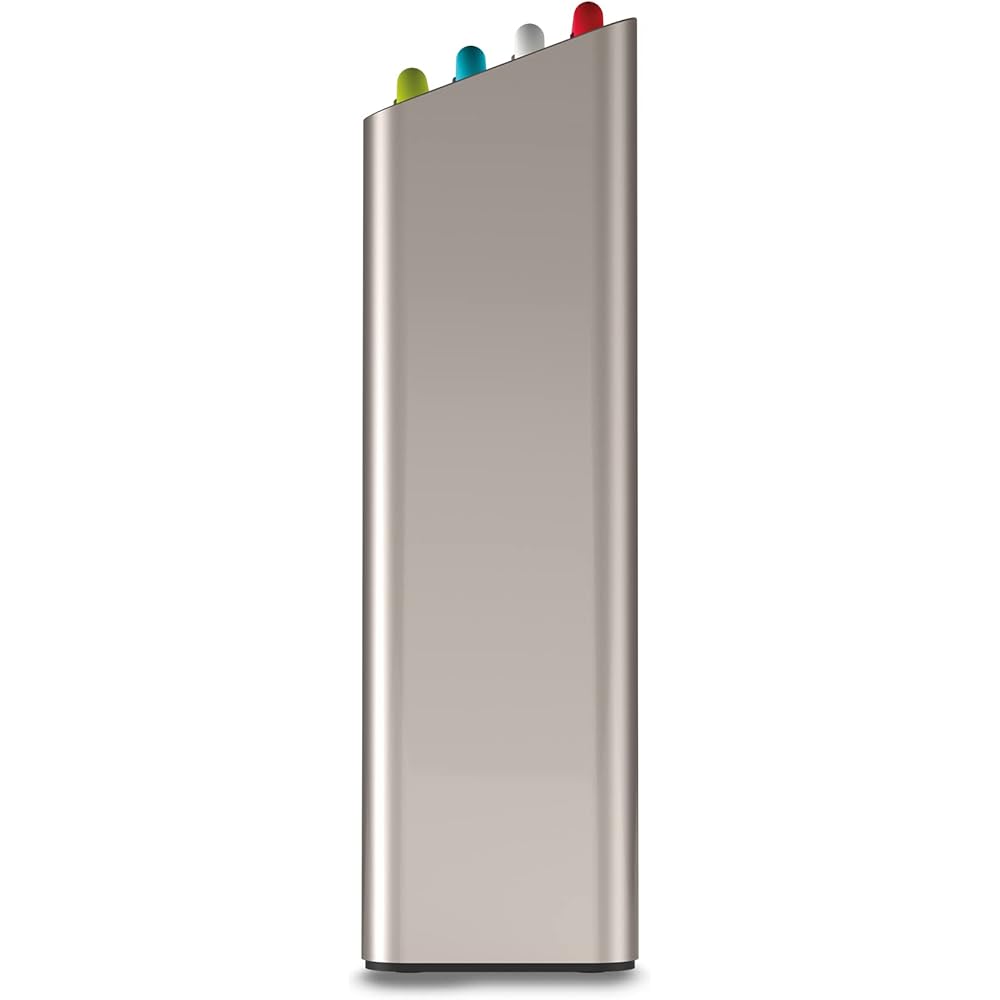 Joseph Joseph Folio Icon - Ensemble de 4 Planches à découper antidérapantes à Code Couleur avec étui de Rangement, Regular, Multicolore : Cuisine et Maison