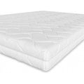 Amazon Basics Matelas 7 zones en Mousse de confort, Moyenne ferme (H3), 140 x 200 x 15 cm, Blanc : Cuisine et Maison