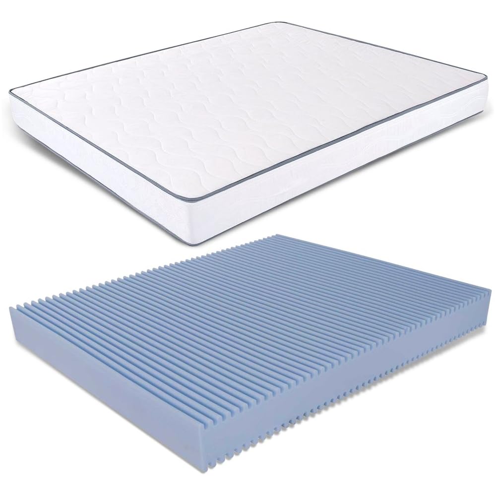 miasuite i sogni italiani Primavera H14 Matelas avec Dispositif médical orthopédique et revêtement en Coton hypoallergénique et Anti-acariens, Water Foam et polyuréthane, Blanc, 180x200 cm : Cuisine et Maison