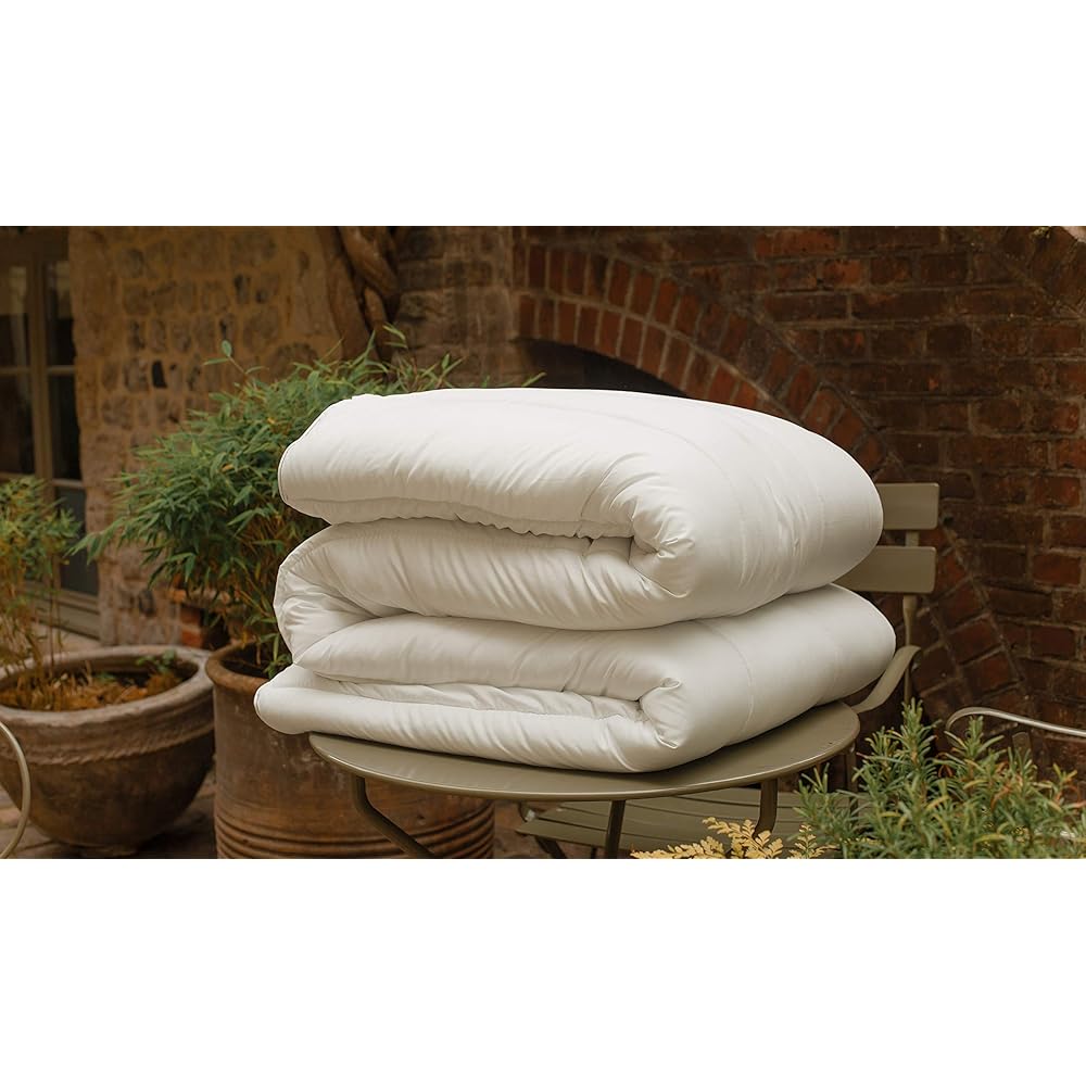 COLAS NORMAND - Couette Coton Bio - Tempérée - 140x200cm - Coton Issu de l'agriculture Biologique - Garnissage Issu de Bouteilles recyclées - Fabrication française : Cuisine et Maison