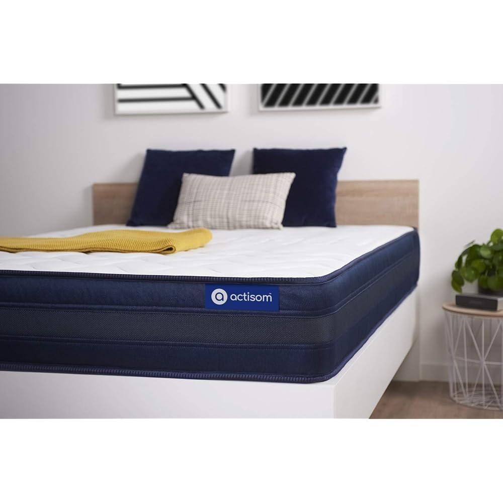 Actisom - Matelas 140 x 190 cm 24 cm - Maintien Ergonomique 5 Zones de Confort - Latex et Mémoire de Forme - Système Actifresh Ultra Aéré - Confort Très Ferme - Grande Durabilité : Cuisine et Maison